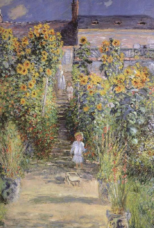 The Artist-s Garden at Veheuil, Claude Monet